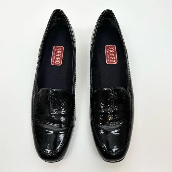 Munro Patent Leather Slip-On Loafers - Picture 3 of 14